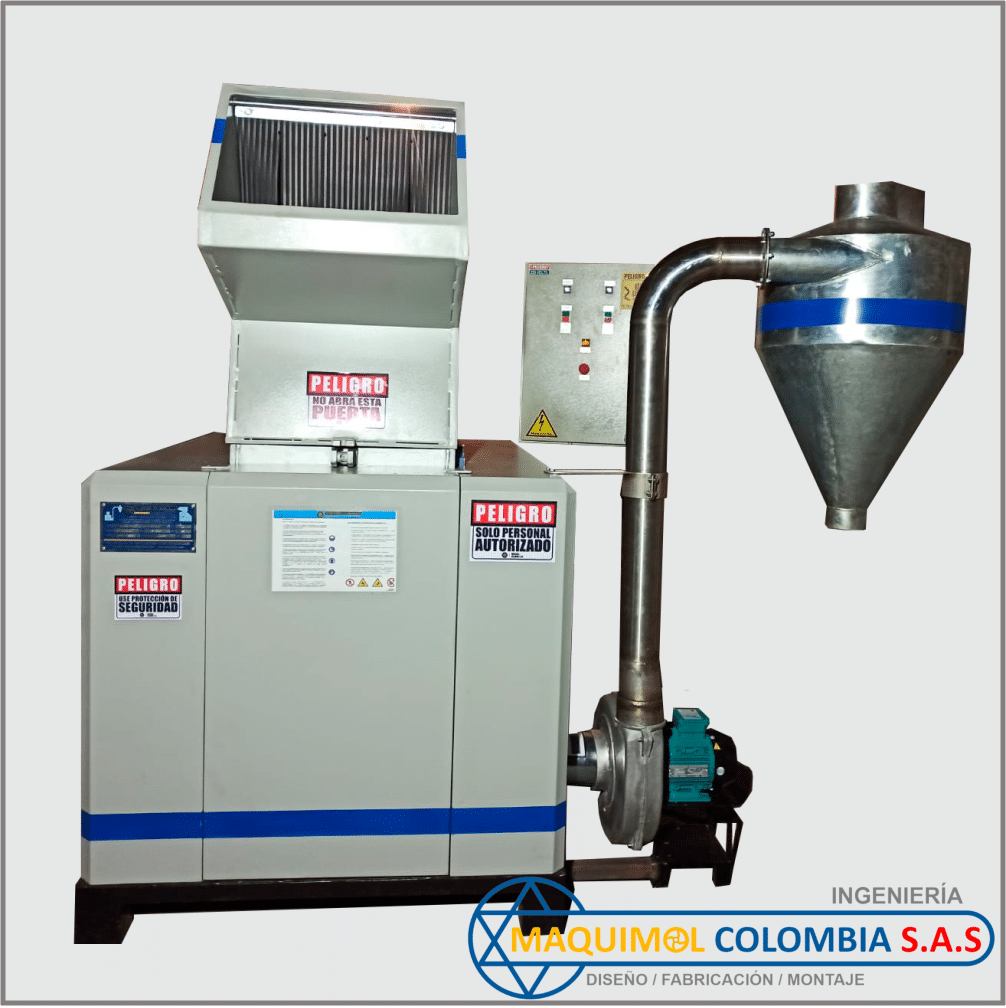 Molino triturador 15HP doble descarga MAQUIMOL Colombia